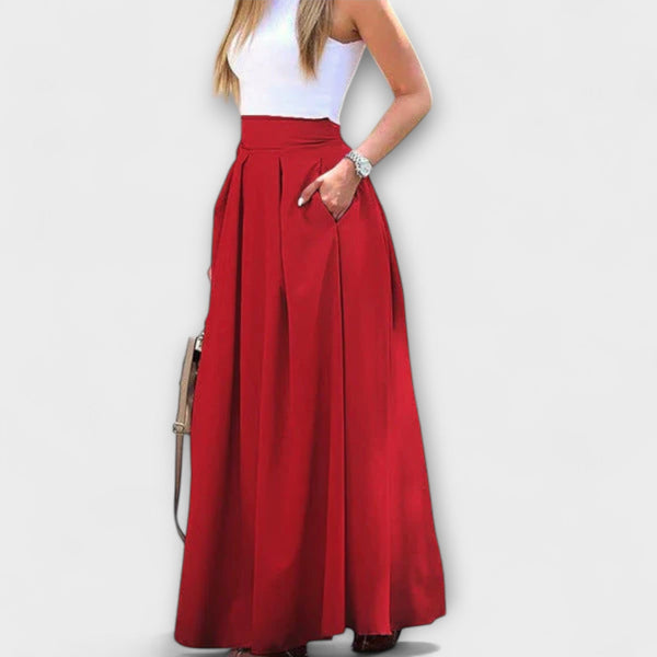 Notburga - Eleganter Roter Maxirock