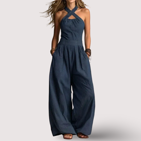 ADRIANA – Eleganter Jumpsuit mit überkreuztem Ausschnitt